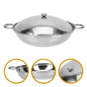 Sukiyaki Pan Shabu Hot Pot Ramyun Cooker Stainless Steel Cake Plate - Picture 1 of 12