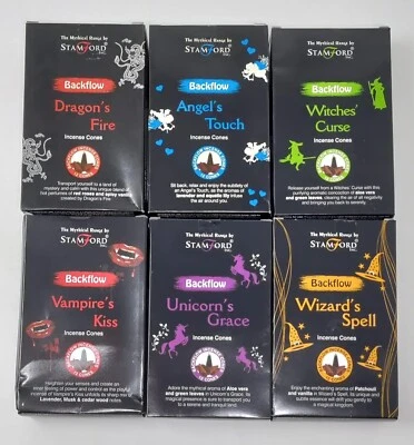 Stamford Backflow Incense Cones, Assorted Packs & Different Scents Magical Aroma - Image 1 of 4