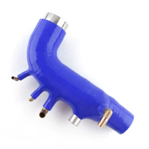 SILICONE PIPE FIT SUBARU WRX 2008-14 13 GE GH GR GV EJ25 BLUE TURBO INLET INTAKE - Picture 1 of 3