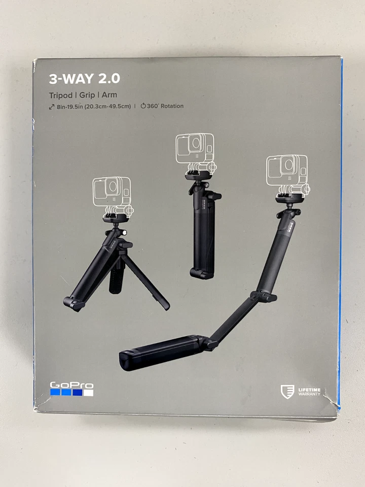 GoPro AFAEM-002 3-Way 2.0 Hand Grip - Black - Image 1 of 1