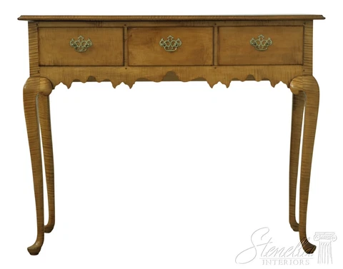 L54244EC: L.W. CROSSAN Bench Made Tiger Maple 3 Drawer Huntboard Server Cover