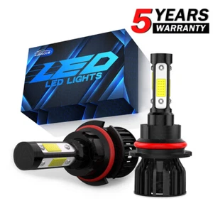 2x 9007/HB5 LED Headlight Bulb Kit 12000K White High Low Beam Light Super Bright - Picture 1 of 13