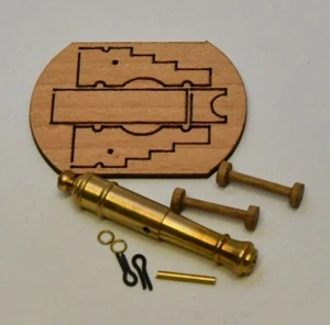 Cannon & Carriage kit 45mm Great for Model Boat fittings, Dioramas and Wargaming - Picture 1 of 1