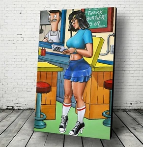 "Adult Tina" Belcher Bobs Burger butts sexy cosplay art cartoon poster hentai  - Picture 1 of 6