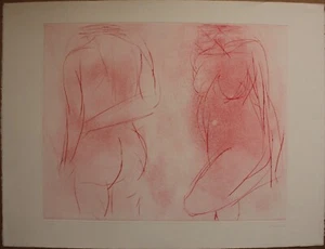 GARACHE Claude - Gravure signée numérotée nu etching 2 personnes II - Picture 1 of 3