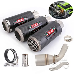 Sistema de tuberías de escape silenciador de carbono Benelli TNT125 TNT135 2017-2023 - Imagen 1 de 11
