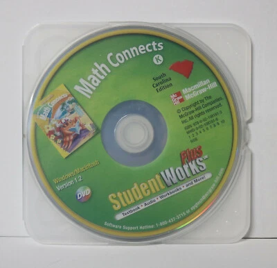 Math Connections K South Carolina Ed. Student Works Plus McGraw-Hill DVD-Rom - Image 1 of 2