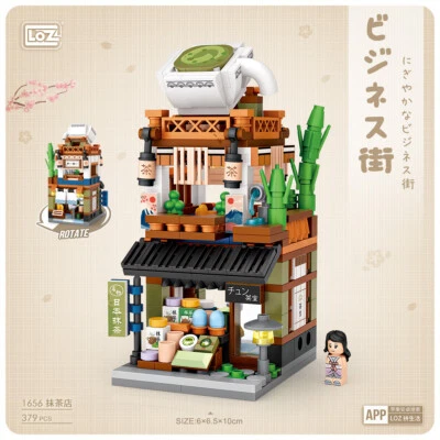 Street View Matcha Shop LOZ Diamond Building Blocks iBlock Fun 1656 - Image 1 of 3