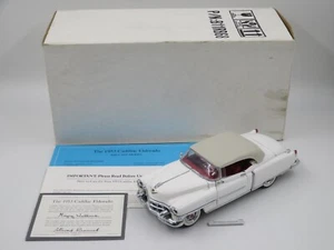 Cadillac Eldorado 1953 blanco modelo de coche diecast 1:24 - Franklin como nuevo + caja/certificado de autenticidad - Imagen 1 de 18