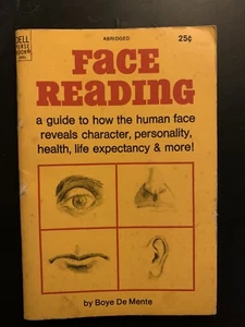 1969 "Face Reading" Boye De Mente Dell Geldbörse Buch - Bild 1 von 6