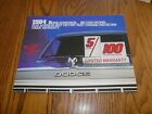 1984 Dodge Ram Tough Cash Back Sales Brochure - Original 
