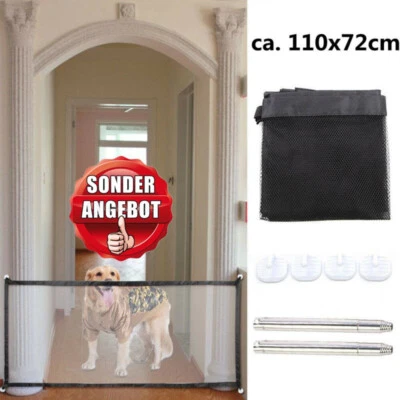 Treppenschutzgitter für Hunde Katzen Baby Faltbar Türschutzgitter Absperrgitter - Bild 1 von 4