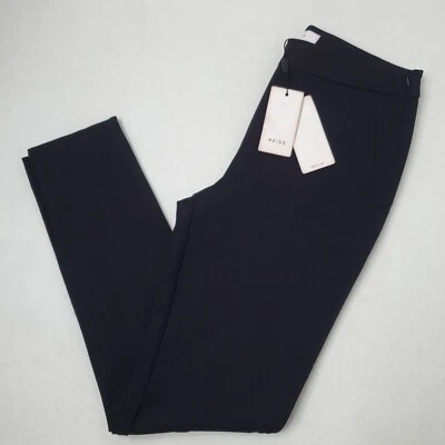 Pantalón chino REISS Tyne ajustado para mujer talla 10R azul marino tiro medio nuevo con etiquetas $180 Foto 1 de 4