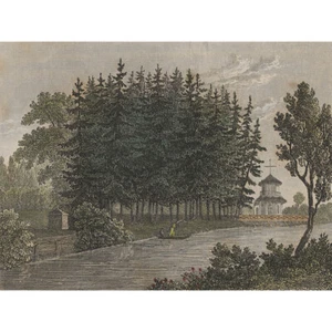 Piedra conmemorativa Leipzig Poniatowski grabado en acero coloreado Pequeño universo 1840 - Imagen 1 de 4