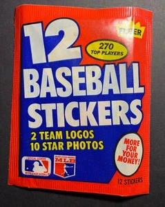 Fleer 12 Baseball Stickers 2 Team Logos 10 Star Photos - Picture 1 of 2