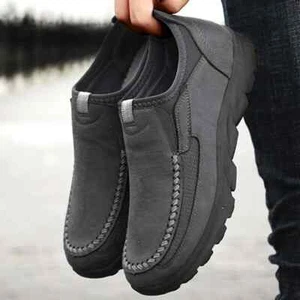 Men's Lightweight Stretch Loafers Breathable Casual Slip-on Sneakers Shoes Size - Picture 1 of 28