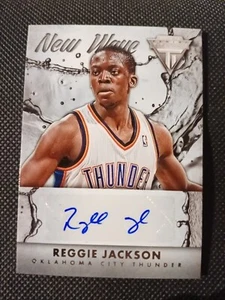 2013-14 REGGIE JACKSON PANINI TITANIUM NEW WAVE AUTOGRAPHED AUTO NBA CARD #74 - Picture 1 of 3