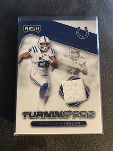 Jonathan Taylor 2020 Playoff Turning Pro Relic card Indianapolis Colts 1.00 Ship - Picture 1 of 1