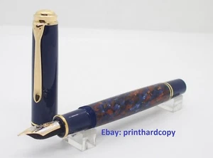 2018 Special Edition Pelikan Souveran M800 Stone Garden Fountain pen 18K Nice !! - Picture 1 of 7