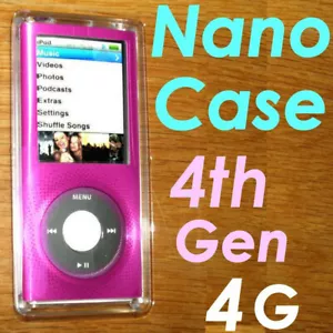 BELKIN 4th 4G gen Apple IPOD Nano Hard Case ~Aluminum Acrylic Shell~F8Z381 PNK - Picture 1 of 12