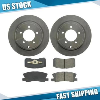 Para Jeep Compass 2009 2010 2011 2012 - 2017 Rotores de freno trasero + Kit de pastillas de freno Foto 1 de 4