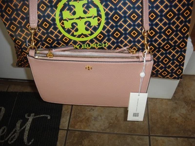 NOVA Bolsa Transversal Tory Burch BLAKE Fina com Zíper Duplo. RET $298.00.100% AUTÊNTICA - Imagem 1 de 4