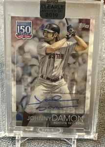 2019 Topps Clearly Authentic Johnny Damon Auto #YBP-JO Boston Red Sox - Picture 1 of 4