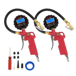 Inflador digital de neumáticos con manómetro 250 PSI mandril compresor con manguera... - Imagen 1 de 7