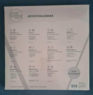 invisibobble Adventskalender 24 Tage voller Haarprodukte