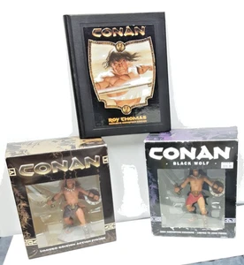Conan The Barbarian Limited Edition Action Figure lot W/ bonus book, 2004, 2007, - Picture 1 of 13