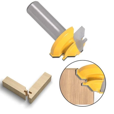 8Inch Degree Lock Miter Router Bit 45 Degree Lock Miter Router Bit Cutter Tool - Image 1 of 4