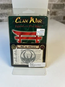Oni No Chizaro Clan War AEG Legend Of The Five Rings - Picture 1 of 3