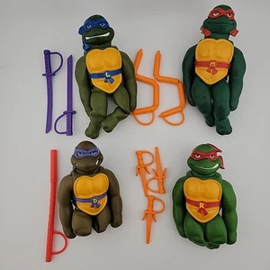 Stretch Michaelangelo. Leo, Don & Raphael 1996 TMNT Teenage Mutant Ninja Turtles - Bild 1 von 10