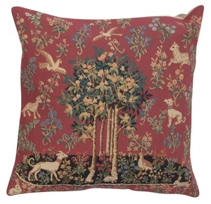 Unicorn Woven Belgian Tapestry European Cushion Cover Home Decor Pillow 18x18 in - Picture 1 of 9