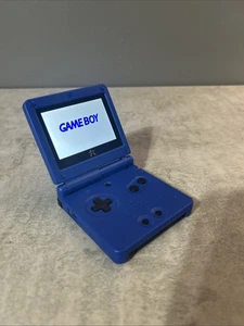 Blue Nintendo Game Boy Advance GBA SP Brighter Screen MOD Upgraded Speaker - Picture 1 of 12