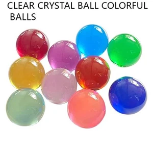 Crystal Ball Colorful Balls Crafts Marbles Sphere 10 15 16 18 20 - 120mm Clear - Picture 1 of 26