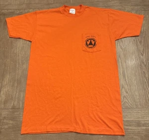 Vintage Single Stitch Penndot T-Shirt Größe L Highviz Orange EUC Pennsylvania - Bild 1 von 7