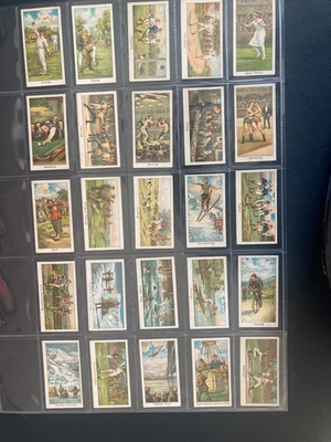 cigarette cards sports records (26 - 50) 1925 full set - Image 1 of 2