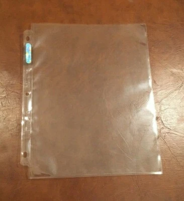 Hojas de plástico plateadas 203 ULTRA PRO 9 bolsillos - 3 orificios - excelente estado usadas  Foto 1 de 2