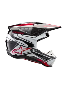 Alpinestars SM5 Action 2 Helmet White/Black/Bright Red Glossy Small - Picture 1 of 7