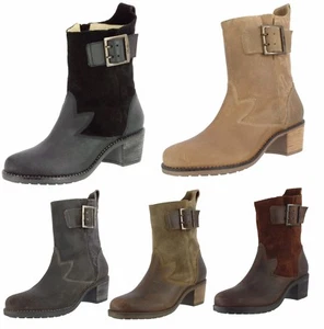 BOTAS CORTAS DE MUJER OLUKAI 20230 KA'IULANI DE CUERO ENCERADO PRENSADO EE. UU. 7 - Imagen 1 de 30