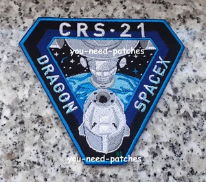 Space CRS-21 Dragon Logo Patch Nasa Spacex Iss Cargo Dragon 2 Emblem Jersey - Picture 1 of 1