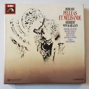 Debussy PELLEAS ET MELISANDE Herbert Von Karajan 3 Cassette Boxed Set w/Booklet - Picture 1 of 3