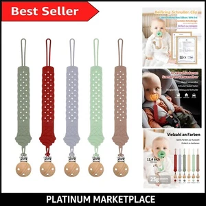 Durable Food-Grade Silicone Dummy Clips - Adorable Designs for Boys & Girls - Picture 1 of 9