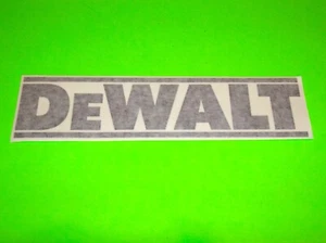 DEWALT DRILL SANDER POWER TOOLS GARAGE MAN CAVE TRUCK TOOL BOX 9" BLACK STICKER - Picture 1 of 1