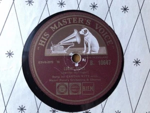 1955 UK#7 EARTHA KITT 78 UNDER THE BRIDGES OF PARIS/ LOVIN' SPREE HMV B10647 E+ - Picture 1 of 2