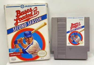 Vtg Bases Loaded 2 - Nintendo NES Baseball Video Games w/ Original Box - Image 1 of 4