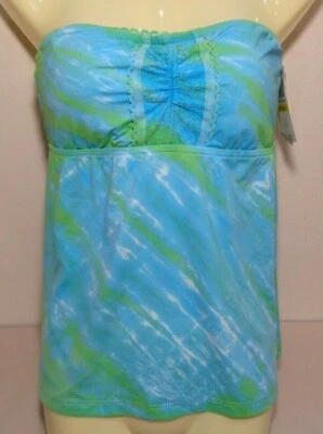 Lucky Brand Size Medium SAMBA SEA Aquarium New Women's Bandeau Tankini Swim Top - Image 1 of 4