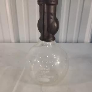 Pyrex 1000mL Flat Bottom Flask Guth Unitized Washbottle Glassware Labratory - Picture 1 of 9