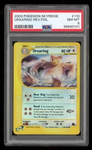 Pokemon PSA 8 EX-MT Ursaring 110/144 Skyridge Reverse Holo 2003 E-Reader Foil - Picture 1 of 2